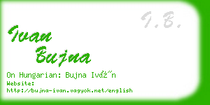 ivan bujna business card